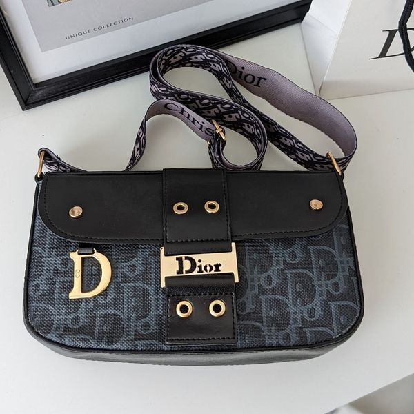 Сумка жіноча Dior Bagget, чорна 20381-1 фото