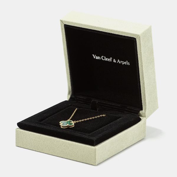 Цепочка с подвеской Van Cleef & Arpels, green 0310 фото