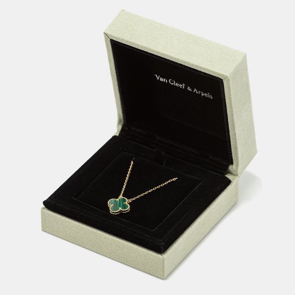 Цепочка с подвеской Van Cleef & Arpels, green 0310 фото