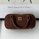 Сумка женская Miu Miu suede, шоколадная 20546-4 фото 5