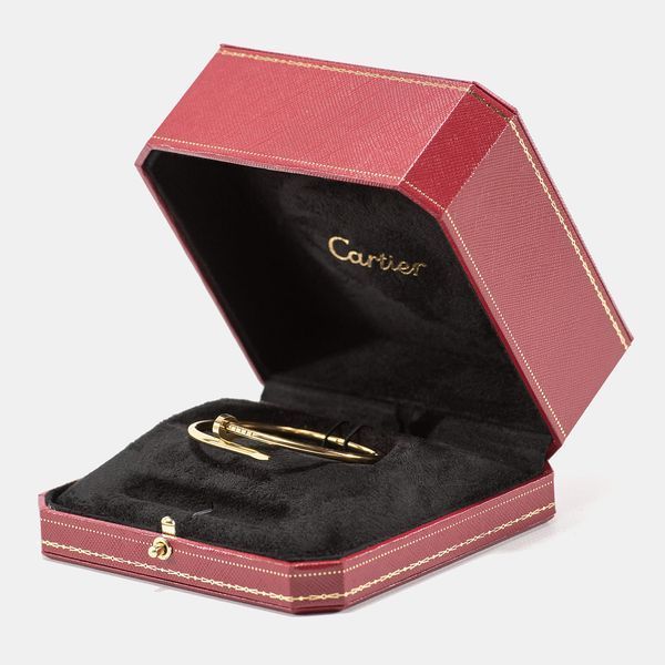 Браслет Juste un Clou Cartier серебряный в позолоте, 19 см 0322 фото