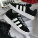 Кроссовки женские Adidas Campus 0OS Black+White, размер 36 B8707-10-36 фото 1